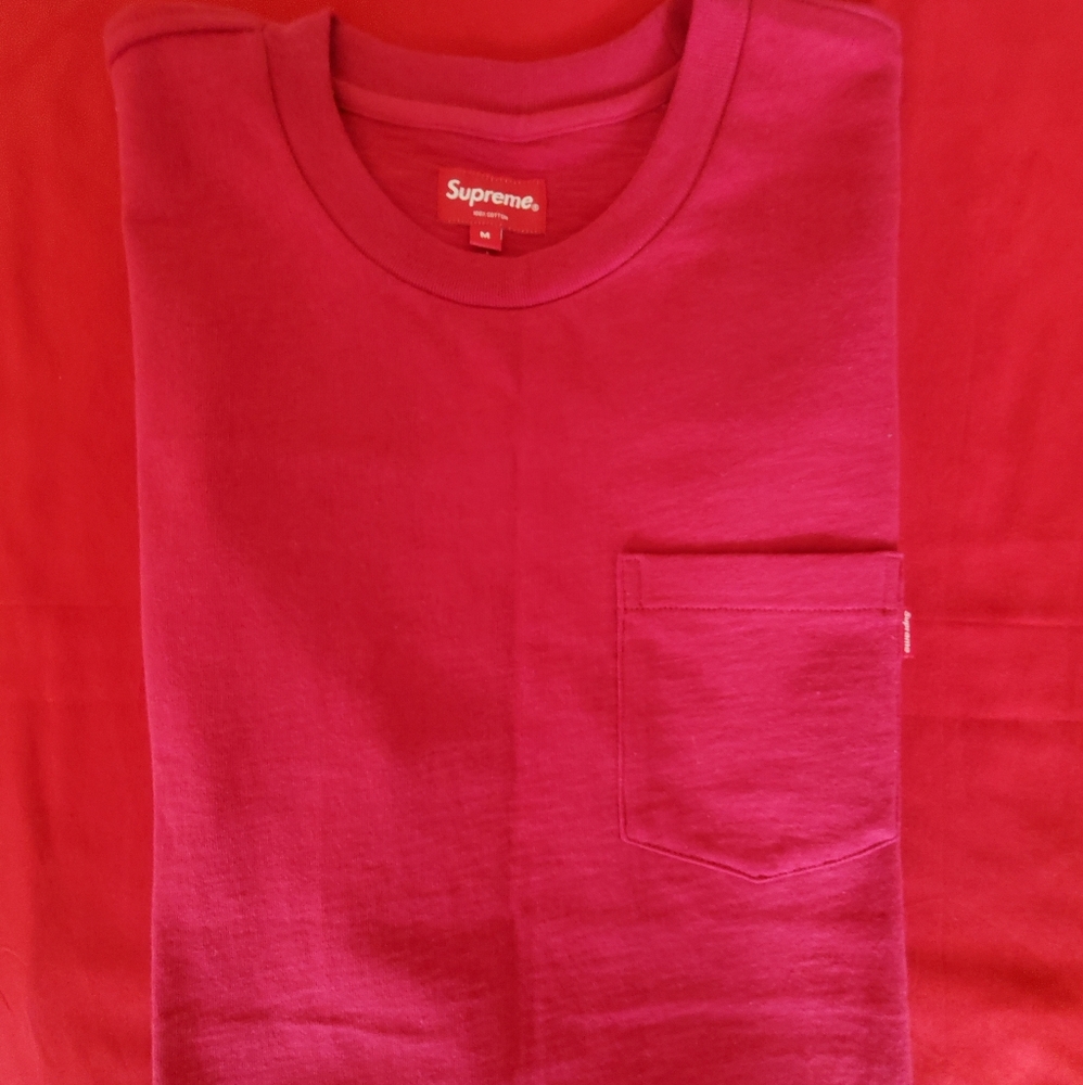 Supreme Pocket Tee Red